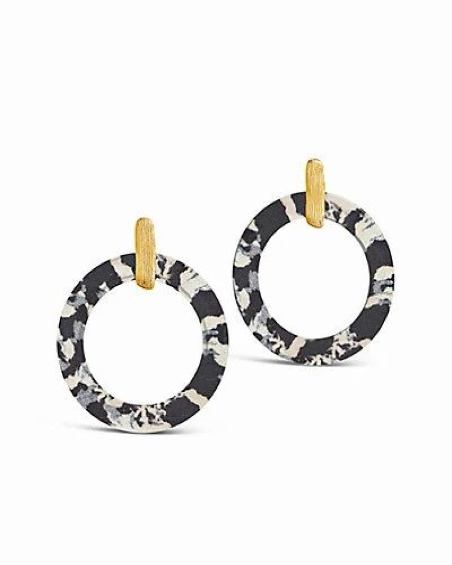 Earrings * | Sterling Forever 14K Plated Resin Hoops Women