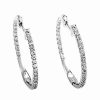 Earrings * | Diamond Select Cuts 14K .51 Ct. Tw. Diamond Hoops Women