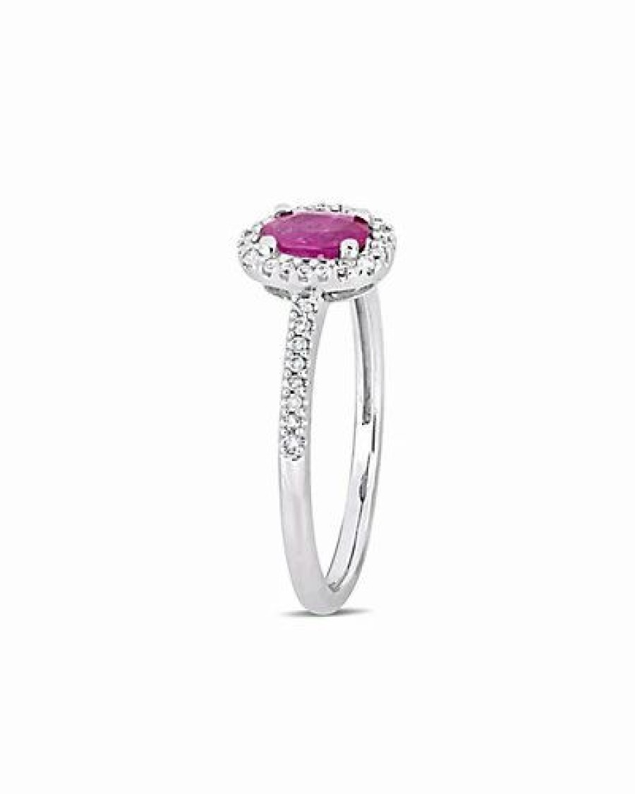 Rings * | Rina Limor 10K 0.75 Ct. Tw. Diamond & Ruby Ring Women