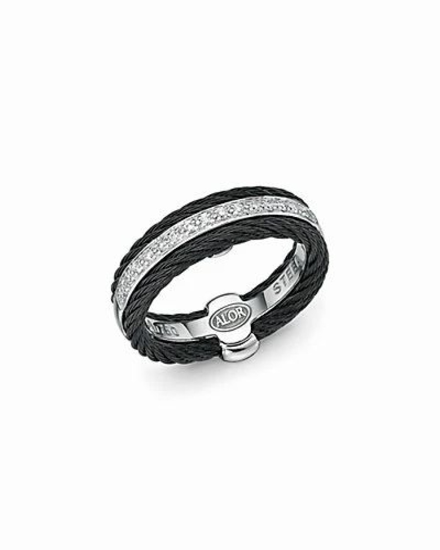 Rings * | Alor 18K 0.12 Ct. Tw. Diamond Ring Women