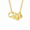 Necklaces * | Sterling Forever 14K Over Silver Four Ring Necklace Women