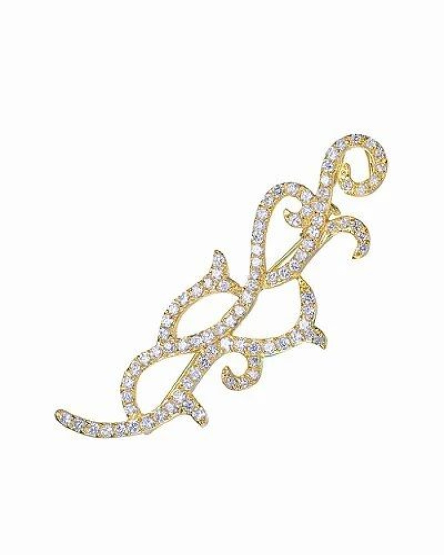 Pins * | Genevive 14K Over Silver Pin Women