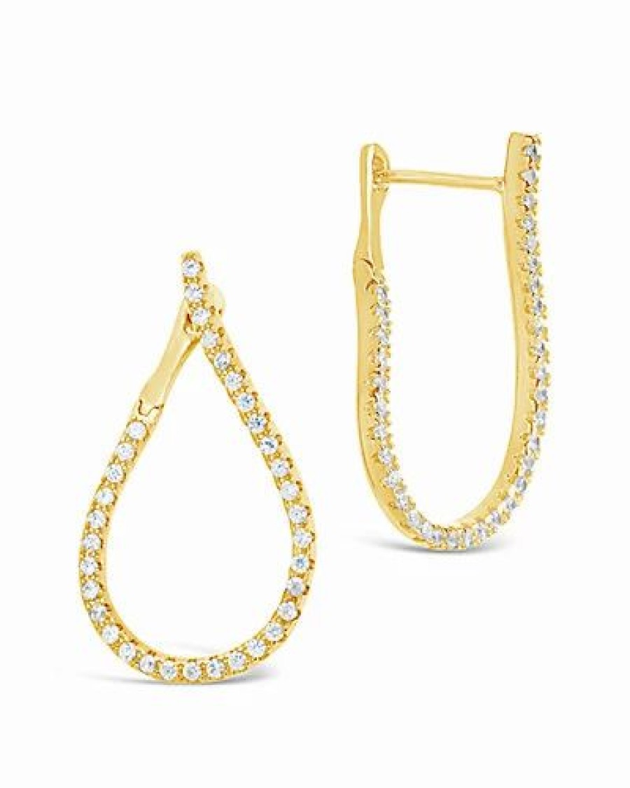 Earrings * | Sterling Forever 14K Plated Cz Drop Earrings Women