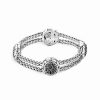 Bracelets * | John Hardy Kali Silver Black Sapphire Station Bracelet Women