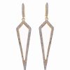 Earrings * | Forever Creations Usa Inc. 18K Gold Over Silver 1.00 Ct. Tw. Diamond Drop Earrings Women