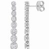 Earrings * | Diamond Select Cuts 14K 1.56 Ct. Tw. Diamond Graduated Drop Earrings Women