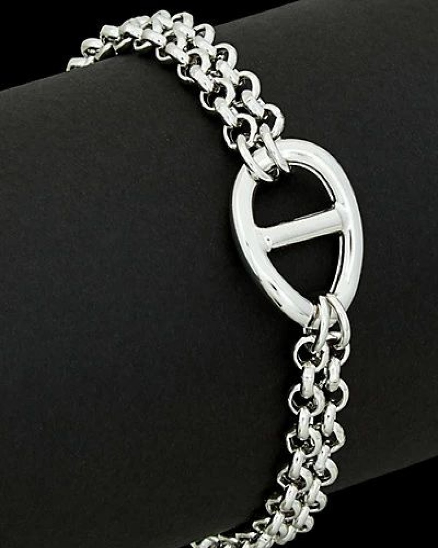 Bracelets * | Italian Silver Mariner Bracelet Women