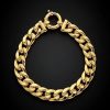 Bracelets * | 14K Italian Gold Curb Chain Bracelet Women