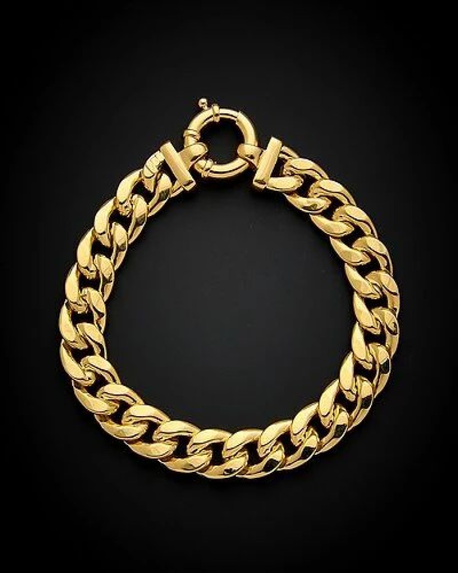 Bracelets * | 14K Italian Gold Curb Chain Bracelet Women