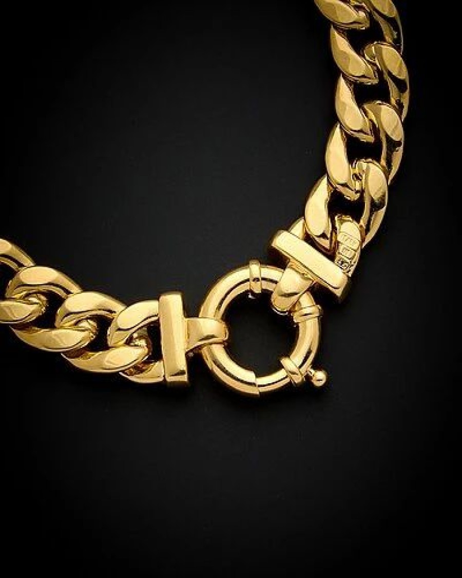 Bracelets * | 14K Italian Gold Curb Chain Bracelet Women