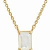 Necklaces * | Savvy Cie 18K Over Silver Moonstone June Birthstone Necklace Women