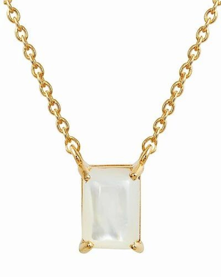 Necklaces * | Savvy Cie 18K Over Silver Moonstone June Birthstone Necklace Women