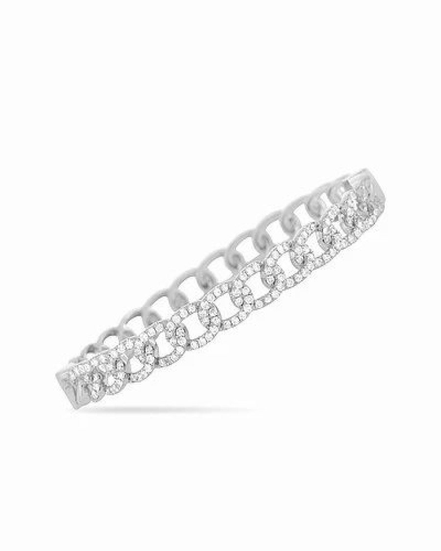 Bracelets * | Diamond Select Cuts 18K 1.75 Ct. Tw. Diamond Bangle Bracelet Women