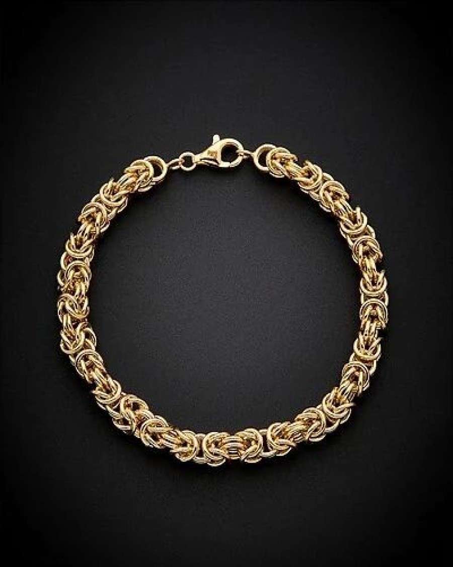 Bracelets * | 14K Italian Gold Byzantine Bracelet Women