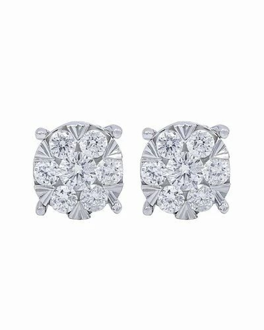 Earrings * | Diana M. Fine Jewelry 14K 0.76 Ct. Tw. Diamond Earrings Women