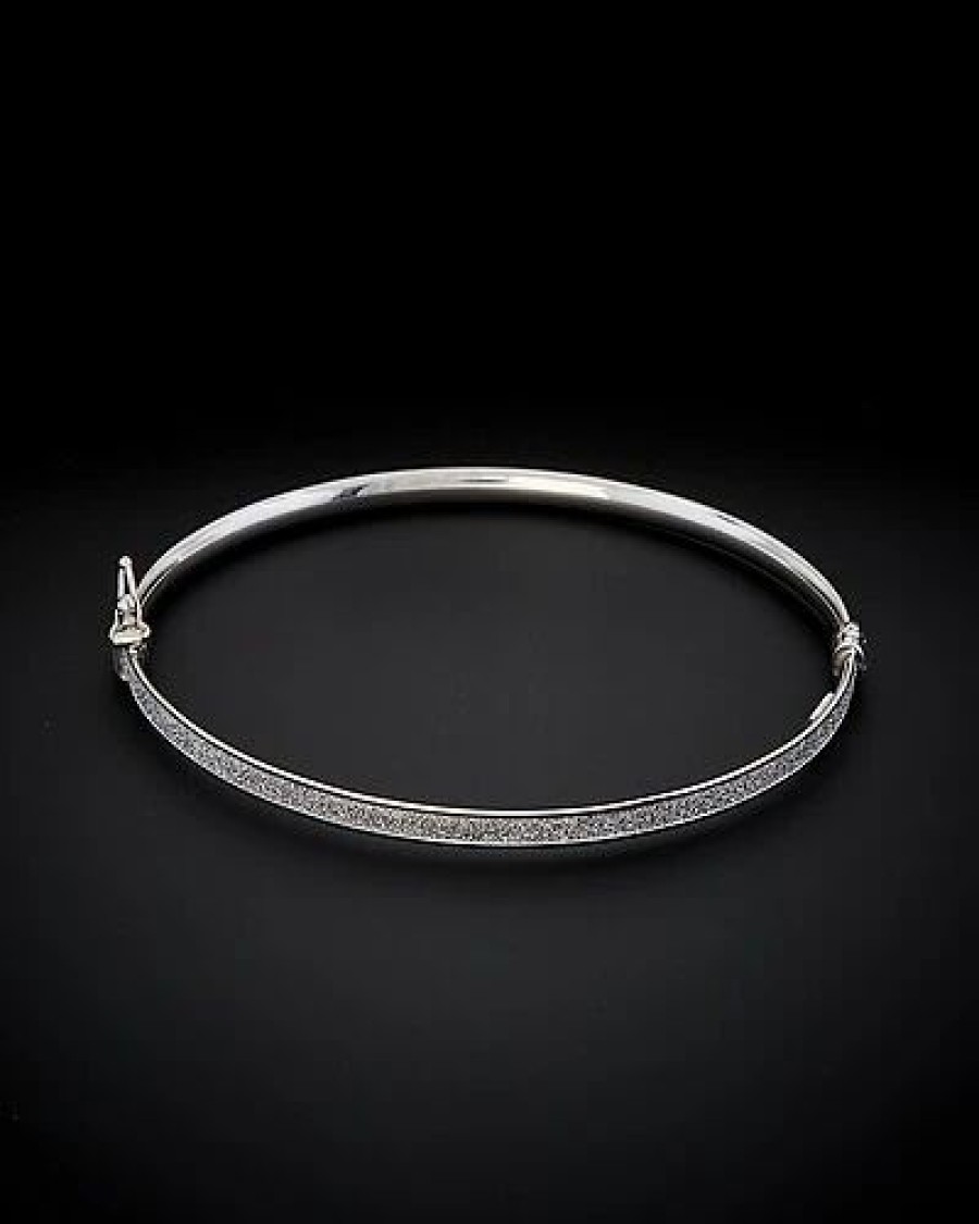 Bracelets * | 14K Italian Gold Stardust Bangle Bracelet Women