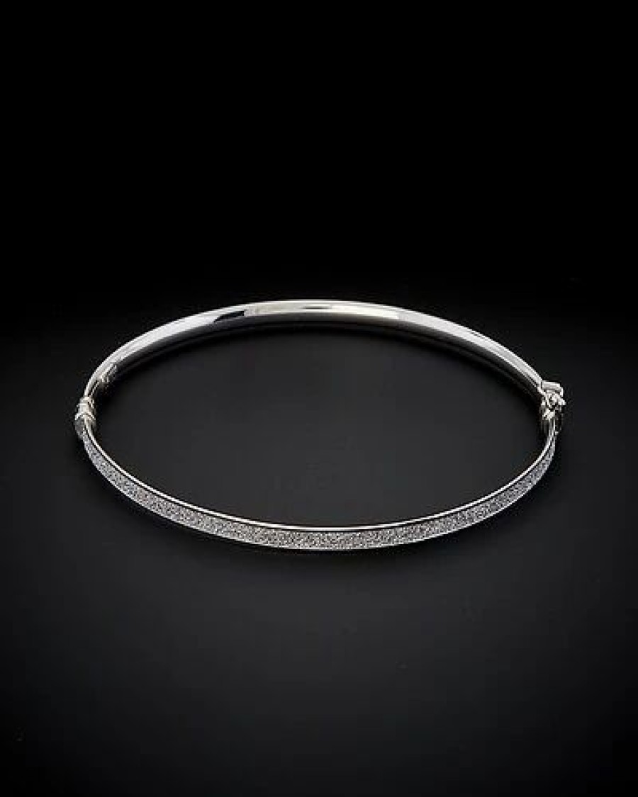 Bracelets * | 14K Italian Gold Stardust Bangle Bracelet Women