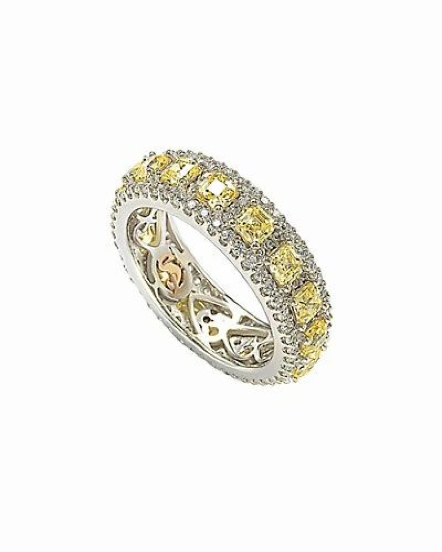 Rings * | Suzy Levian Cz Jewelry Modern Eternity Ring Women