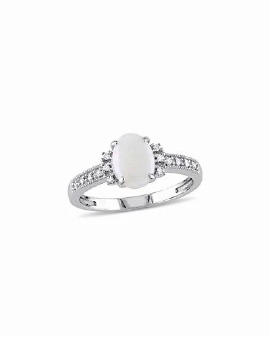 Rings * | Rina Limor 10K 0.73 Ct. Tw. Diamond & Opal Ring Women