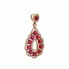 Pins * | Diana M. 14K Rose Gold 2.15 Ct. Tw. Diamond & Ruby Enhancer Women