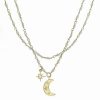 Necklaces * | Rachel Reinhardt Gold Over Silver 2-3Mm Pearl Cz Freshwater Celestial Necklace Women