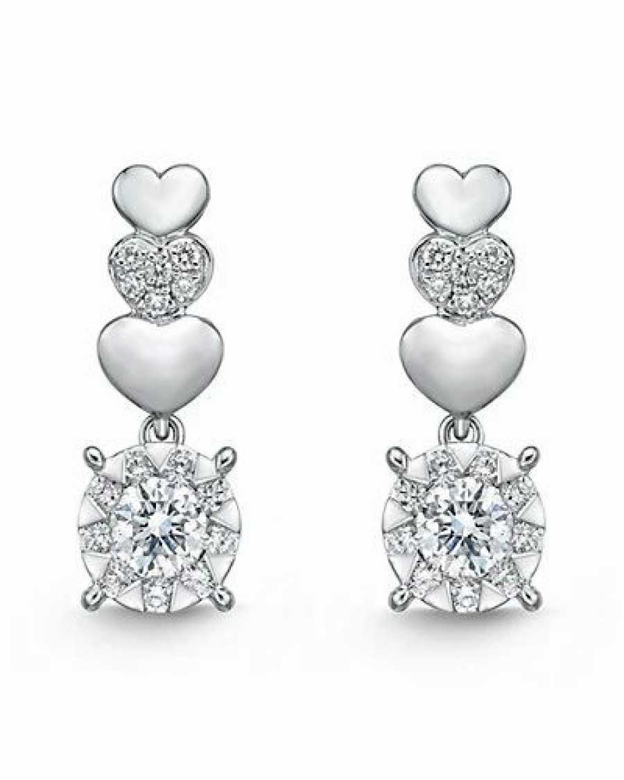 Earrings * | Memoire 18K 0.36 Ct. Tw. Diamond Bouquet Drop Earrings Women