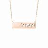 Necklaces * | Kallati 14K Rose Gold Diamond Mom Necklace Women