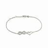 Bracelets * | Diamond Select Cuts Ver Diamond Heart & Infinity Bracelet Women