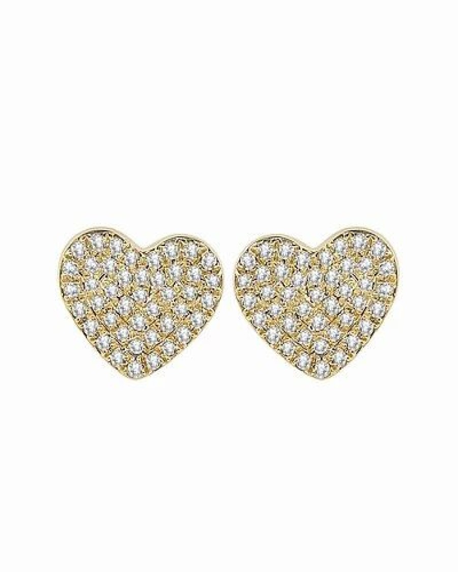 Earrings * | Diana M. Fine Jewelry 14K 0.25 Ct. Tw. Diamond Earrings Women