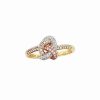 Rings * | Diana M. Fine Jewelry 14K Tri-Color 0.29 Ct. Tw. Diamond Ring Women