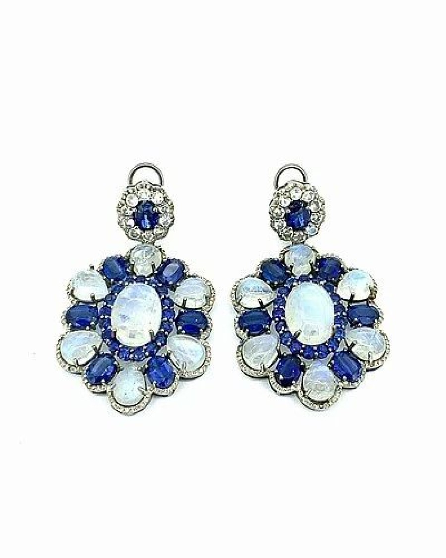 Earrings * | Arthur Marder Fine Jewelry Silver 1.75 Ct. Tw. Diamond Earrings Women