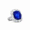 Rings * | Diana M. Fine Jewelry Platinum 30.08 Ct. Tw. Diamond & Sapphire Ring Women