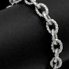 Bracelets * | Italian Silver Diamond Cut Bracelet Women