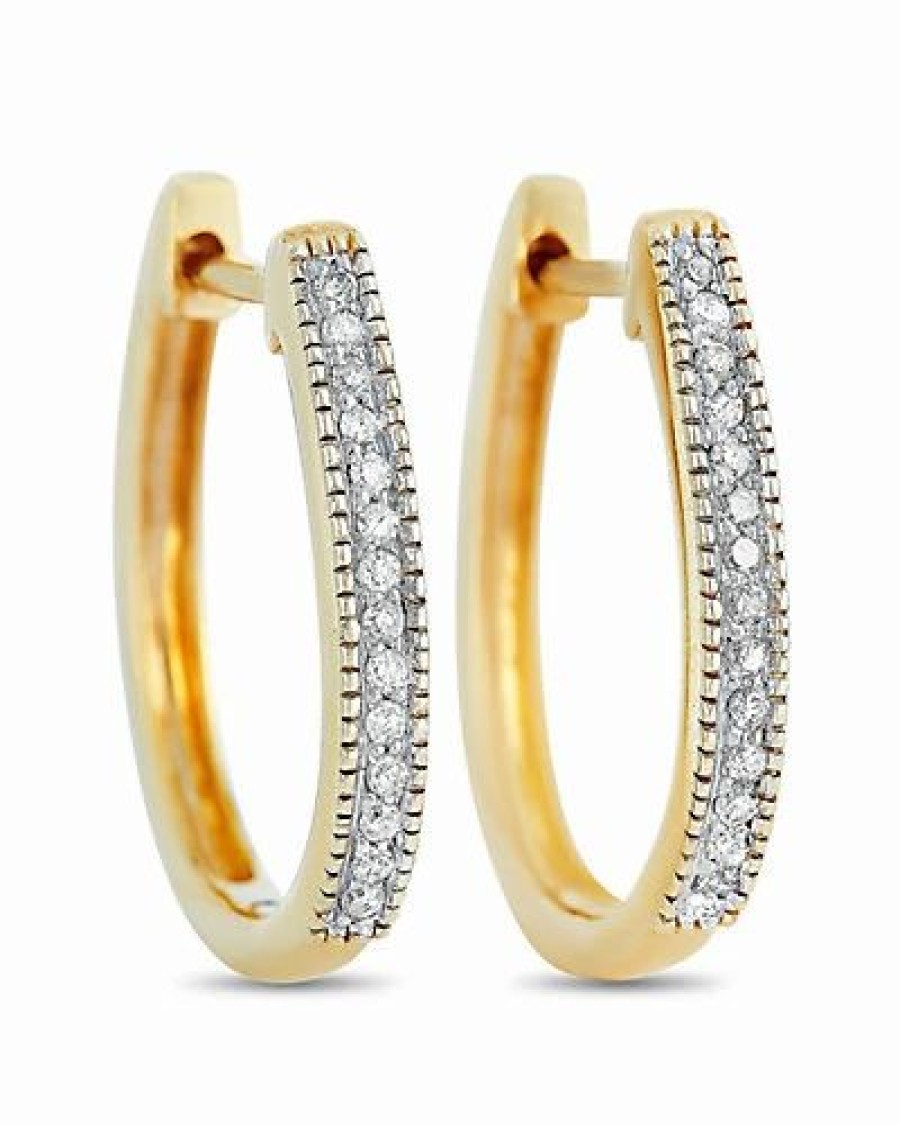 Earrings * | Diamond Select Cuts 14K 0.10 Ct. Tw. Diamond Earring Women