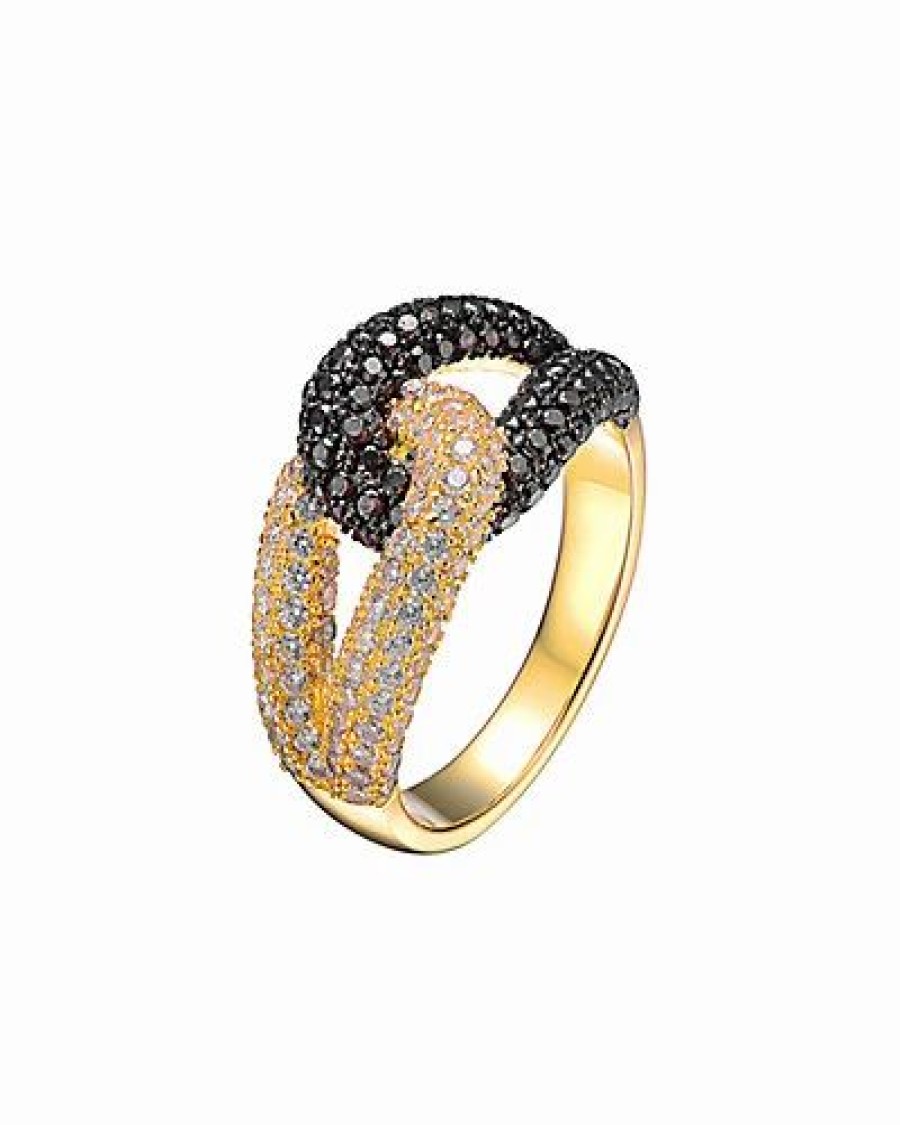 Rings * | Genevive 14K Over Silver Cz Ring Women