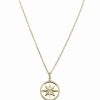 Necklaces * | Judith Ripka Little Jewels 14K Over Silver White Topaz Star Of David Charm Necklace Women