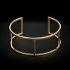 Bracelets * | 14K Italian Gold Geometric Cuff Women