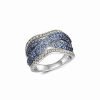 Rings * | Le Vian 14K 2.23 Ct. Tw. Diamond & Sapphire Half-Eternity Ring Women