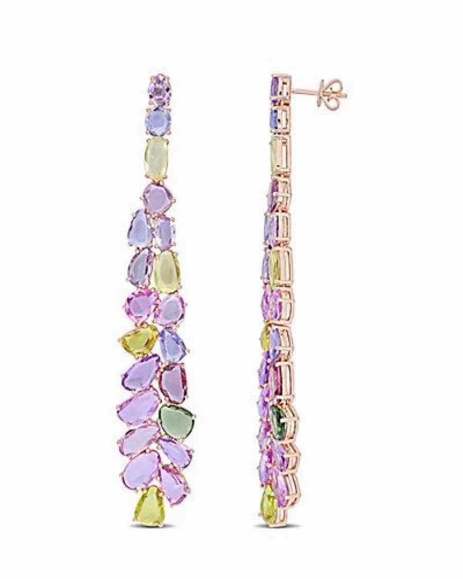 Earrings * | Diamond Select Cuts 14K Rose Gold 27.90 Ct. Tw. Gemstone Earrings Women