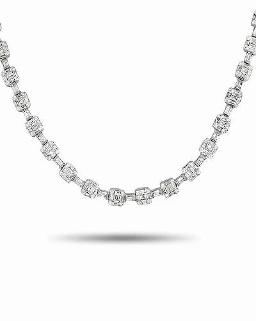 Necklaces * | Diamond Select Cuts 14K 14.60 Ct. Tw. Diamond Necklace Women