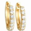 Earrings * | Diamond Select Cuts 14K 0.39 Ct. Tw. Diamond Hoops Women