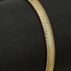 Bracelets * | Italian Silver 18K Italian Gold Over Silver Snake Bracelet Women