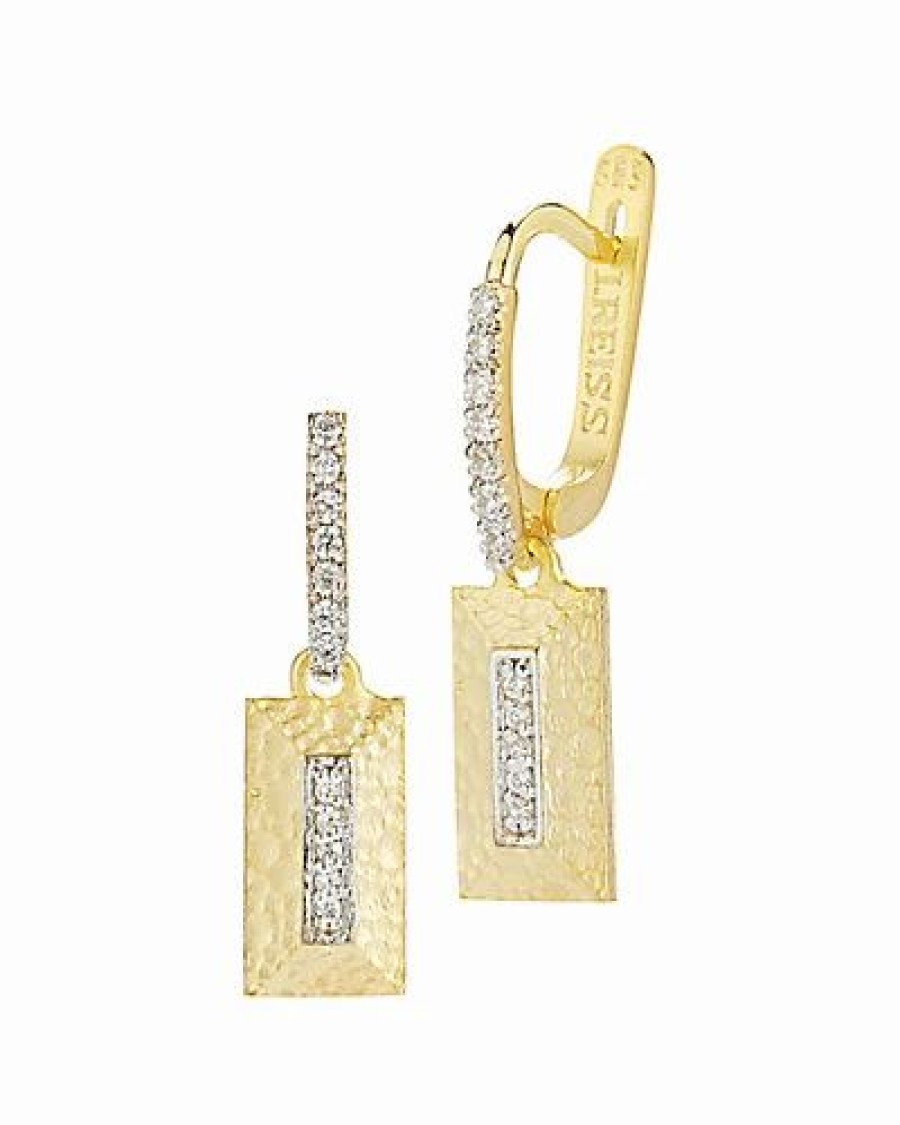 Earrings * | I. Reiss 14K 0.15 Ct. Tw. Diamond Earrings Women