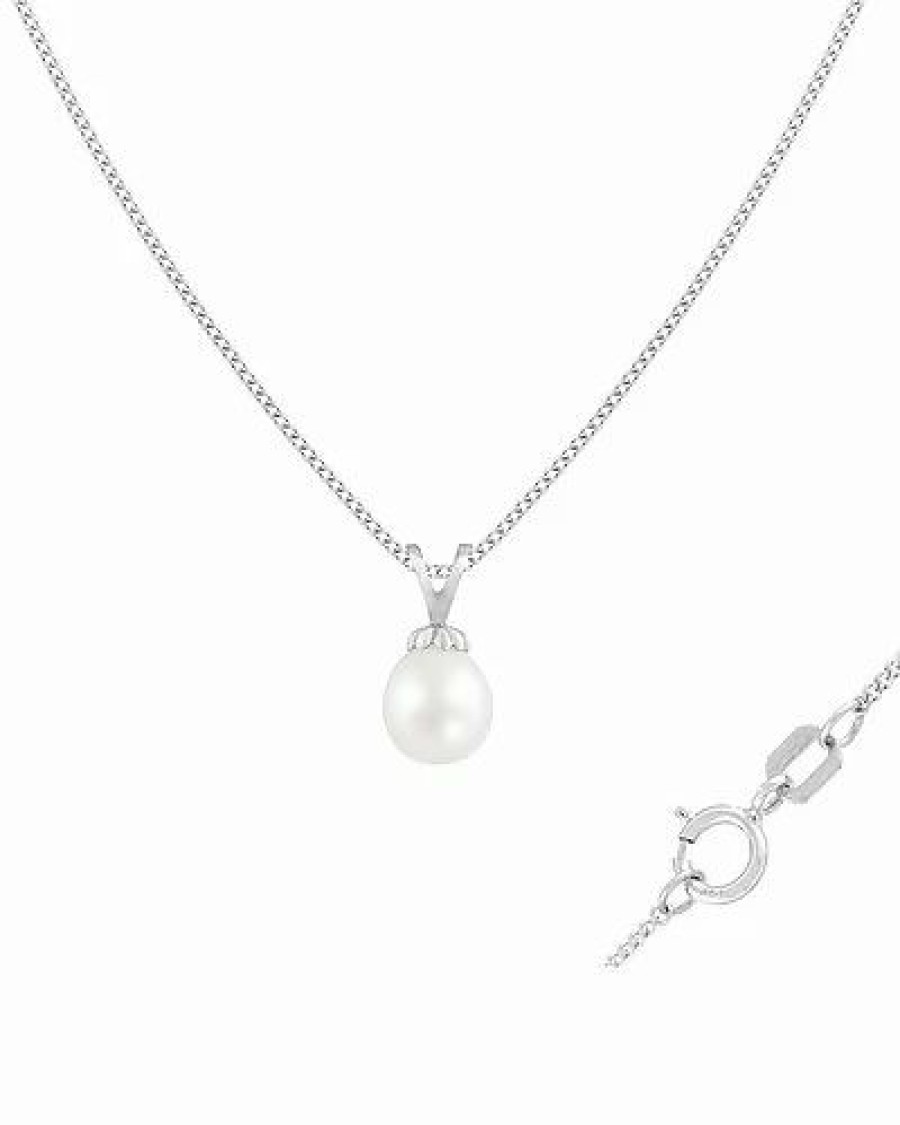 Necklaces * | Splendid Pearls 10K 7-8Mm Pearl Pendant Necklace Women