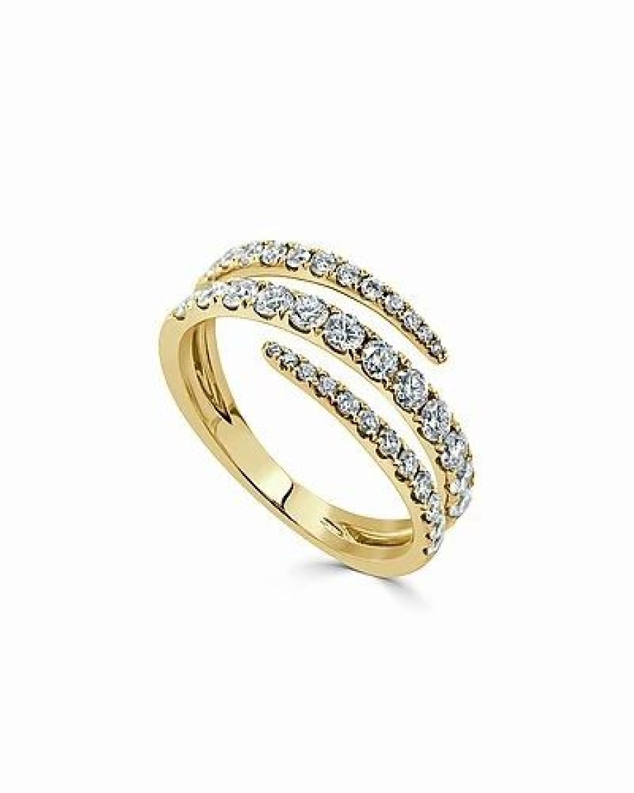 Rings * | Sabrina Designs 14K 0.81 Ct. Tw. Diamond Criss-Cross Ring Women