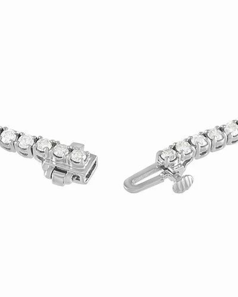 Bracelets * | Diamond Select Cuts 14K 3.42 Ct. Tw. Diamond Tennis Bracelet Women