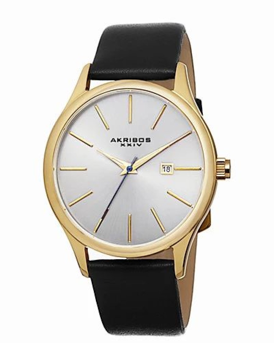 Watches * | Akribos Xxiv Women'S Leather Watch