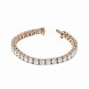 Bracelets * | Diana M. Fine Jewelry 14K Rose Gold 4.50 Ct. Tw. Diamond Tennis Bracelet Women