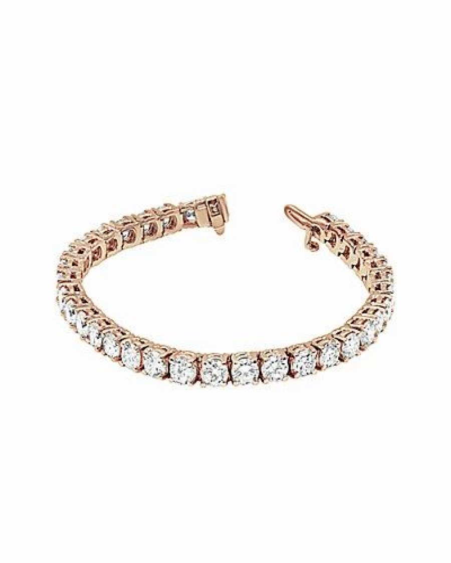 Bracelets * | Diana M. Fine Jewelry 14K Rose Gold 4.50 Ct. Tw. Diamond Tennis Bracelet Women